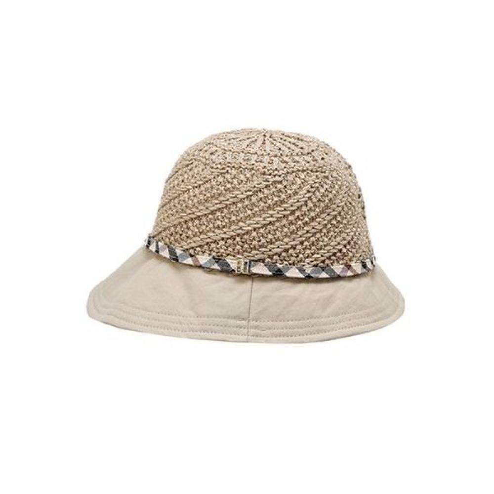 Daks Rafia Cotton Blend Check Strap Bucket Hat Dbhe5e226w2