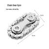 Portable Black Tech Gear Chain Fidget Spinner for Adult Stress Relief