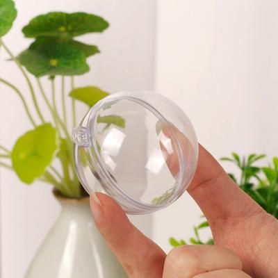 Weihnachten Klare Befüllbare Ornamente Kugel Rund Transparente Kugel Ornamente Dekorative Festival-Thema für Weihnachtsbaumschmuck