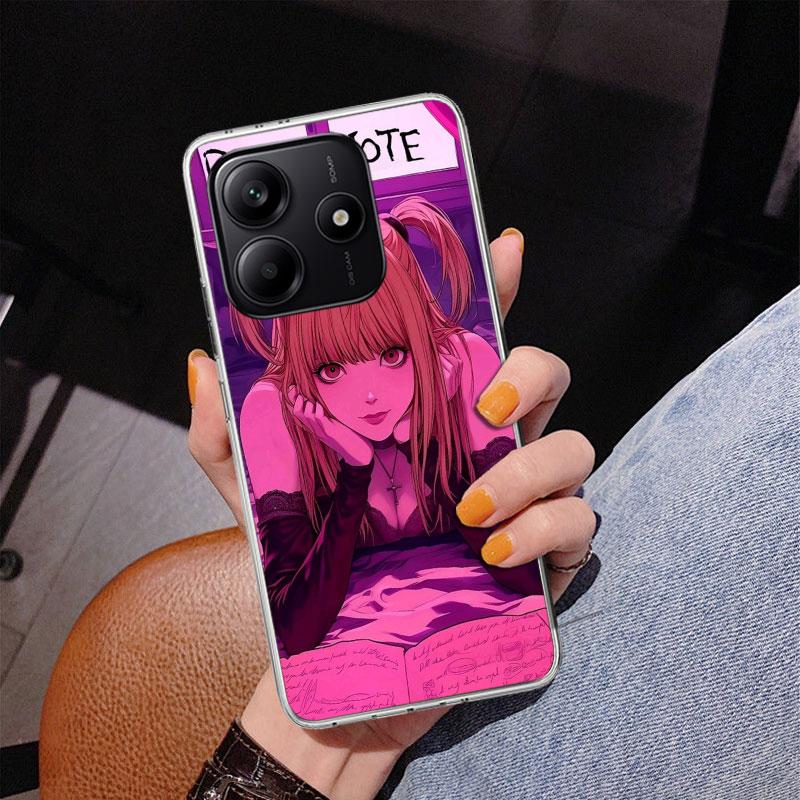

N-Note D-Death MisaMisa Phone Case For Xiaomi Redmi Note 15 14 13 12S 12 11 Pro Plus 14S 11S 11E 10 10S 11T 5G Personalized Cove Redmi Note 12 Pro 5G