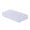 18-Compartment Clear Plastic Jewelry Organizer Box for Convenient Storage of Hand Ornaments and Ear Studs