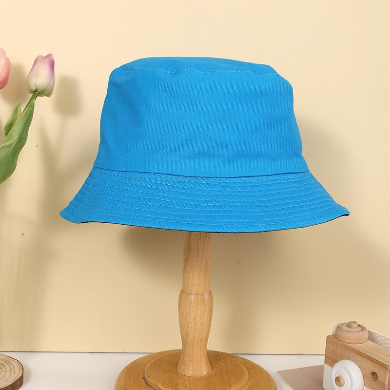 Spring and autumn candy color simple light plate solid color double-sided fisherman hat suitable for men and women daily leisure