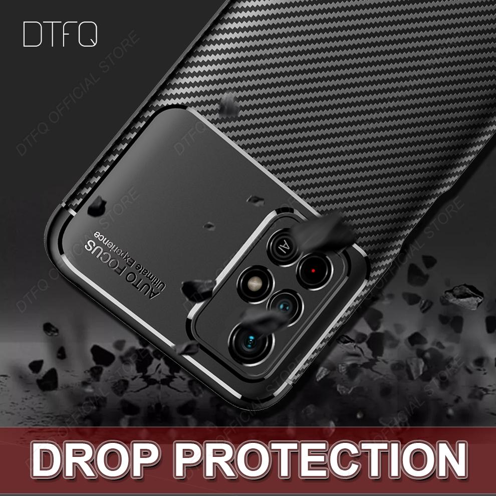 Pro pouzdro POCO M4 Pro Nárazuvzdorné pouzdro z uhlíkových vláken pro POCO X3 Pro Matte Funda Coque silikonové pouzdro pro POCO M4 Pro 5G POCO X4 Pro