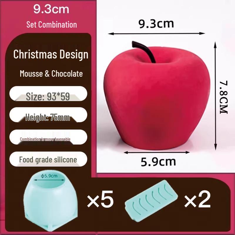 Silicone Christmas Sleigh Mold: Food-Grade Chocolate Shells for Fun Festive Cake and Mousse Decorations
