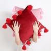 Bohemian Elegance Velvets Cushions Cover with Soft Tassels for Sofa and Bedroom Enhancement