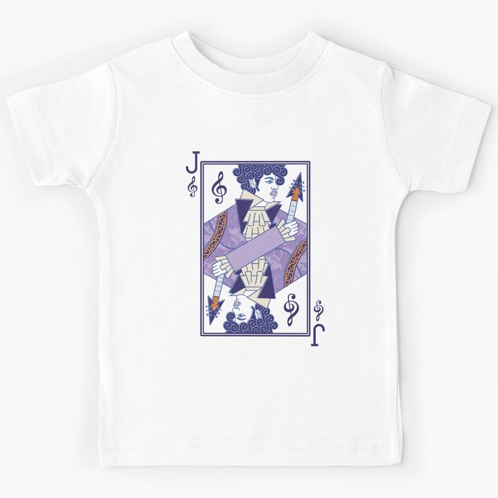 80s Funk Rock Jack Playing Card Art (Color) Kids T-Shirt 110