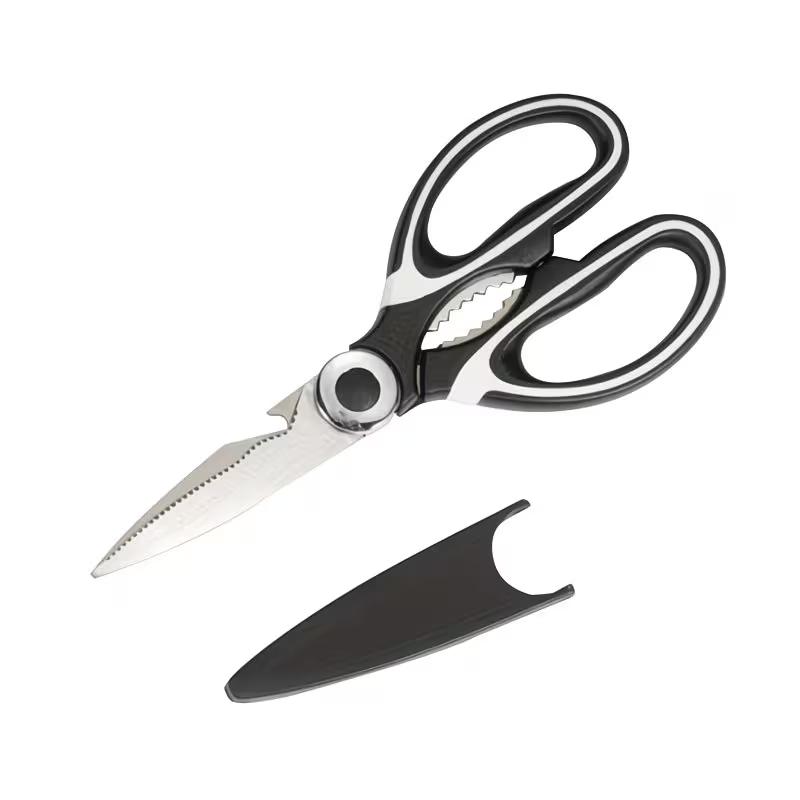 Multi Purpose Kitchen Scissors Stainless Steel Food Shears for Meat, Poultry, Fish and Vegetable Cutting