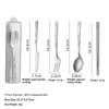 4Pcs/Set Travel Camping Utensils Set Lightweight Outdoor Survival Cutlery Spoon Knife Fork Chopsticks Durable Hiking Tableware