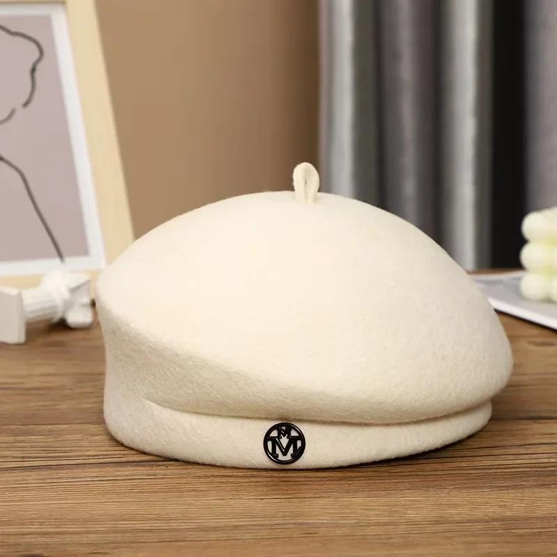 Hot-selling Classic Women's Beret, Women's Fedora, Small Round Hat, Formal Accessory, Wool Felt Winter Warm Hat.
