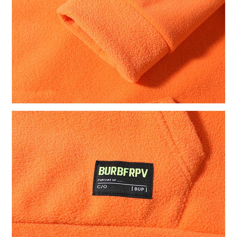 Bărbați Toamnă Iarnă Gât înalt cu glugă Hanorace antivânt cu glugă din lână groasă Topuri Casual