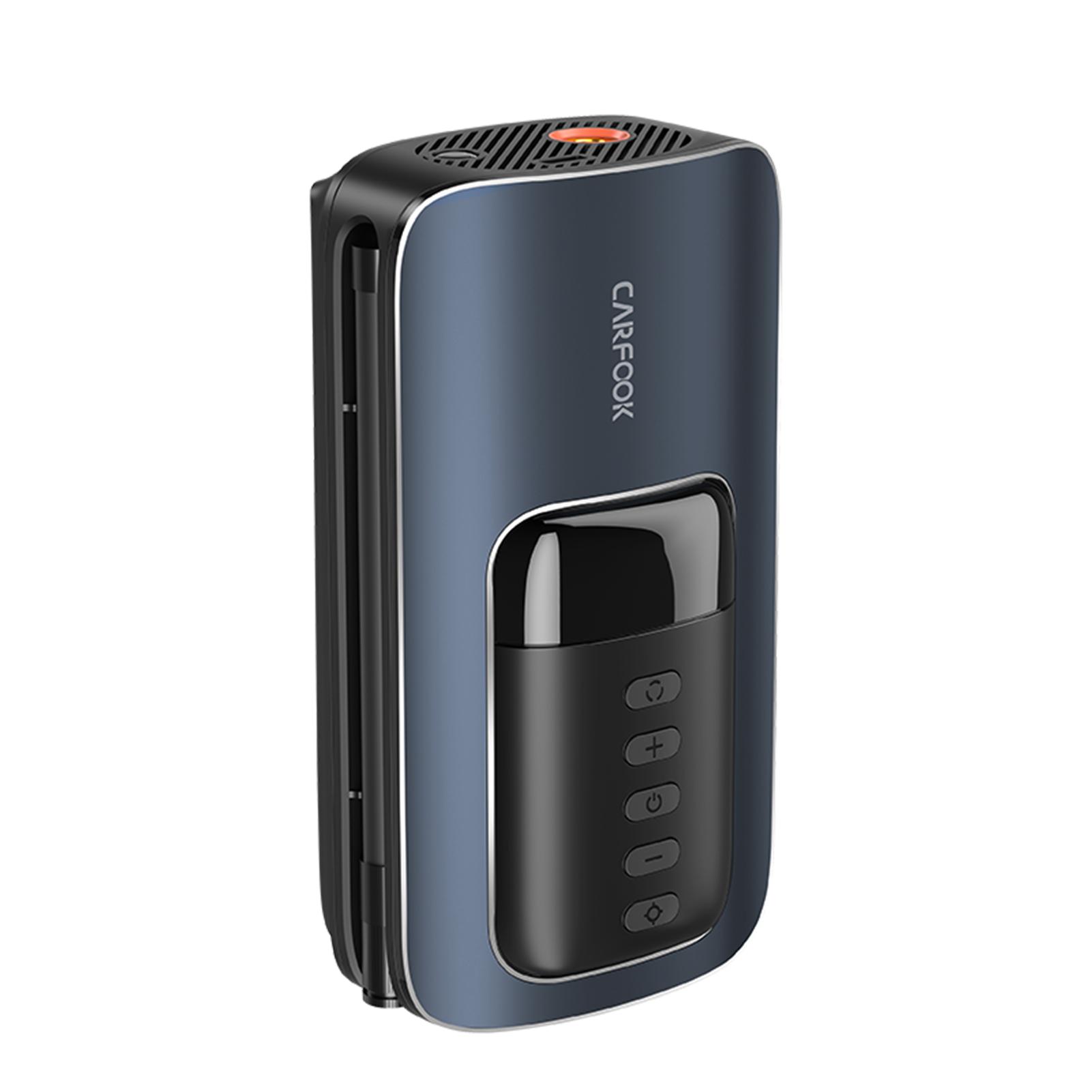 

Цифровой дисплей Автомобильный воздушный насос Цифровой многофункциональный автомобильный воздушный насос Мини Портативный светильник Бедствие Многофункциональное беспроводное зарядное устройство синий