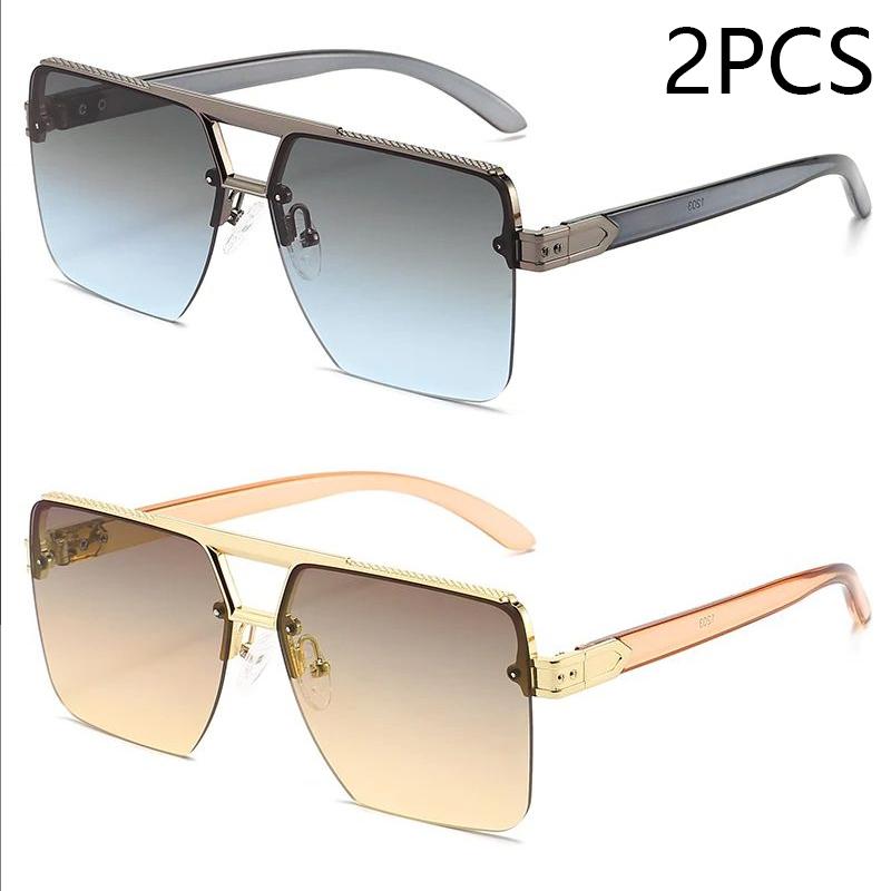 New Square Men's Sunglasses Personality Everything Stylish Sunglasses Trend Sunglasses