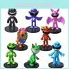 Adorable Pvc Smiling Animal Mini Figurines For Office Decor And Playful Collectibles Set Of Eight