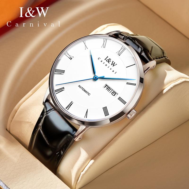 IW Rome Time Luxury Business Leather Automatic Mechanical Watch NH36 Movement Men Watch Waterproof Sapphire Mirror Reloj Hombre