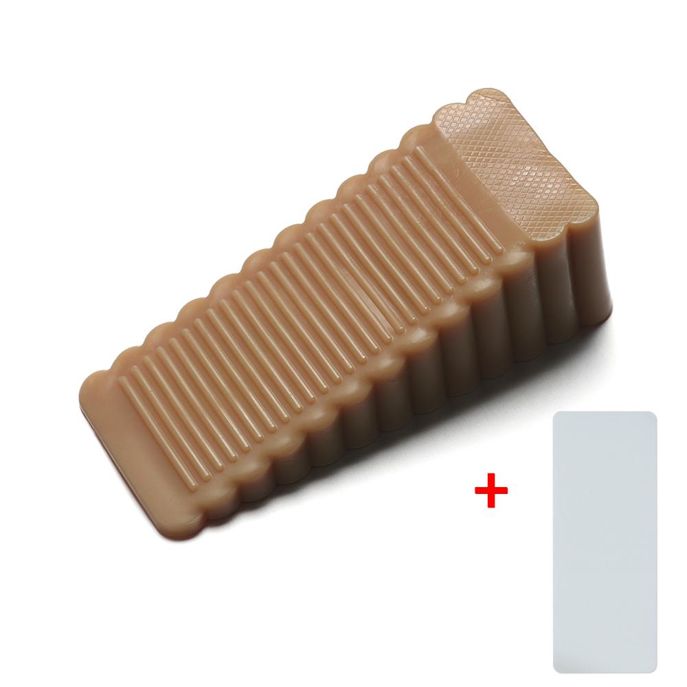 Home Anti-Collision Self Adhesive Wall Protector Floor Block Door Wedge Door Stopper