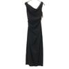 Unused No Sleeve Long Dress M Black Stretch Women Used