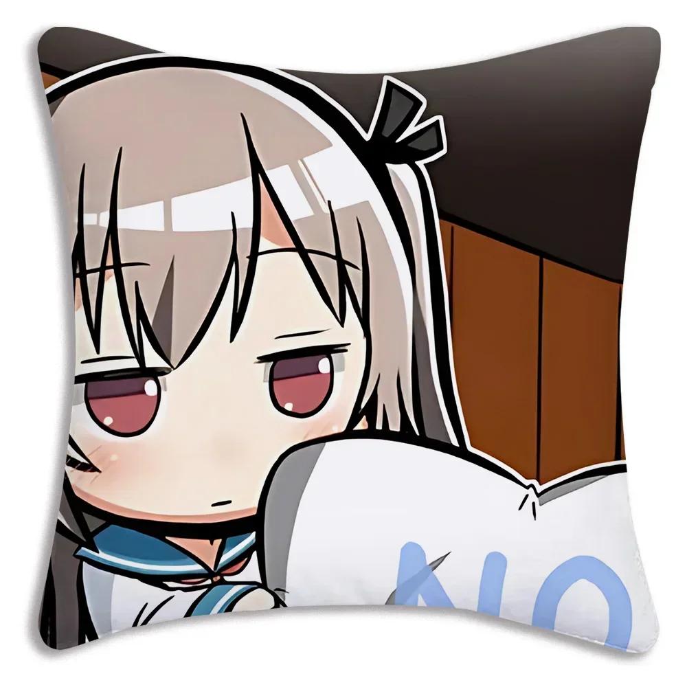 Kawaii Anime ATRI MY DEAR MOMENT Pillow Covers Cartoon Sofa Decorative Home  Printing  Cute Cushion Cover