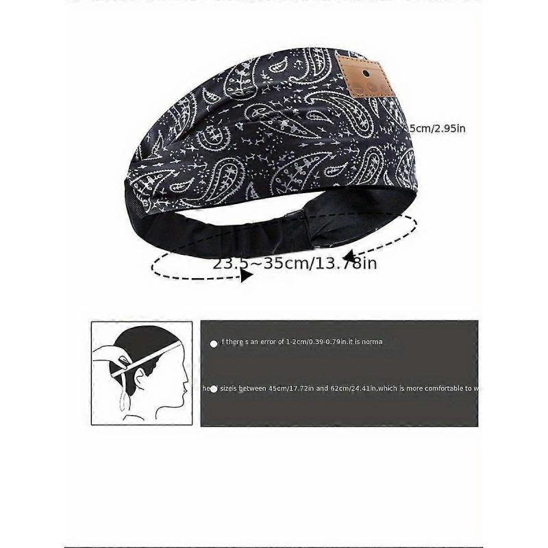 Black:Sleep Headphones Wireless Bluetooth Sports Headband Headphones With Ultra-Thin Hd Stereo Speakers Perfect For Sleeping/Workout/Jogging/Yoga/Inso