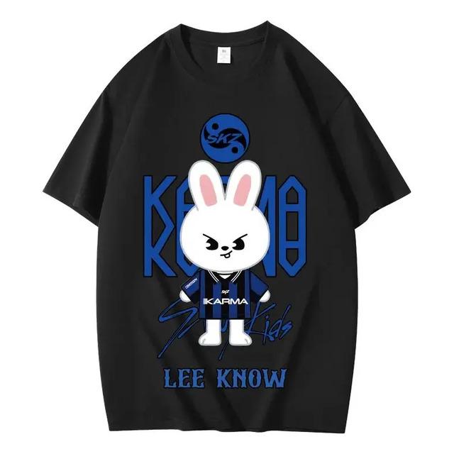 T-shirt With Rabbit Design Lee Know Skz Karma XXXL