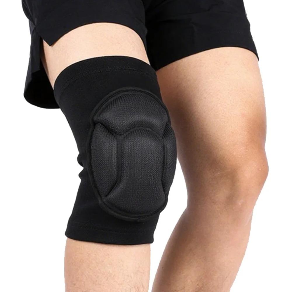 2 PCS Unisex Sports Knee Pads Thickened Sponge Warm Non Slip Knee Brace for Volleyball Soccer Yoga Dancing Training