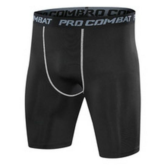 Men's Quick-Dry White Compression Capri Pants for Running and Basketball