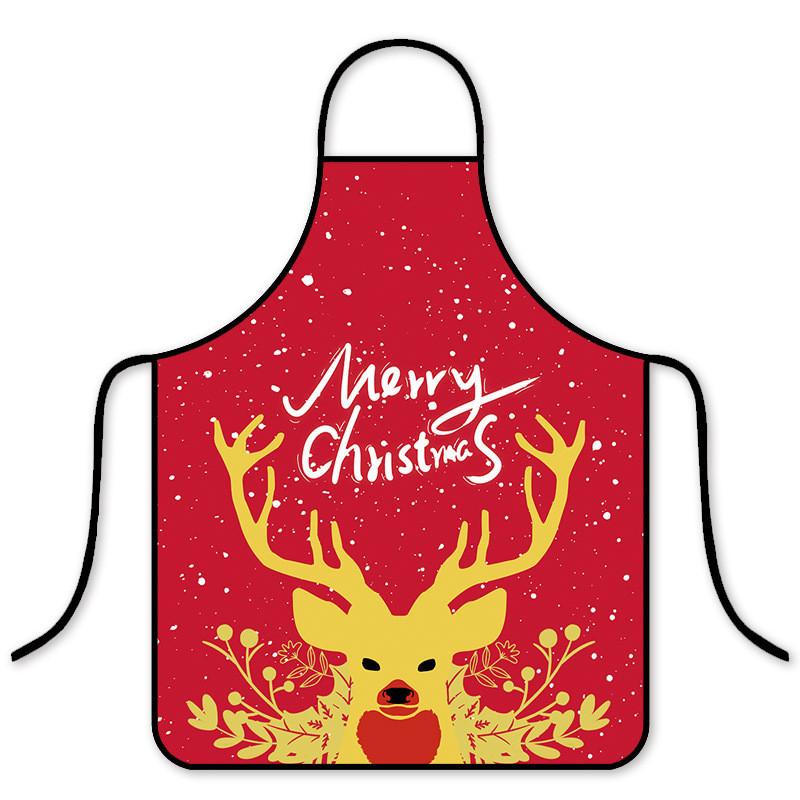 Christmas Holiday Waterproof Oilresistant Apron With Creative Fun Patterns For Adults And Kids