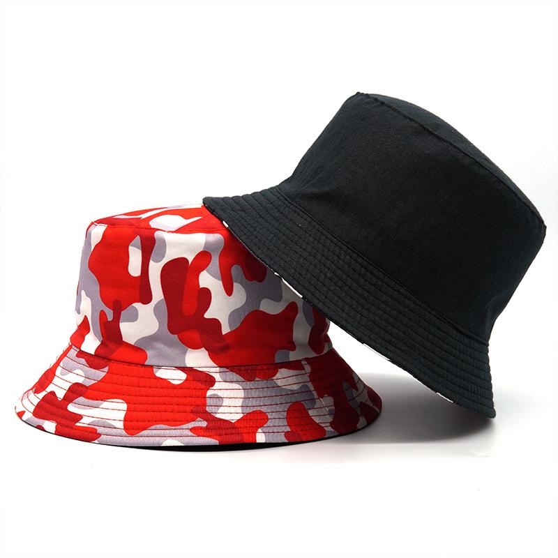 Fashion Women Men Camouflage Bucket Hat Outdoor Sports Travel Beach Caps Fishermen Cap Sun Hats For Women Men
