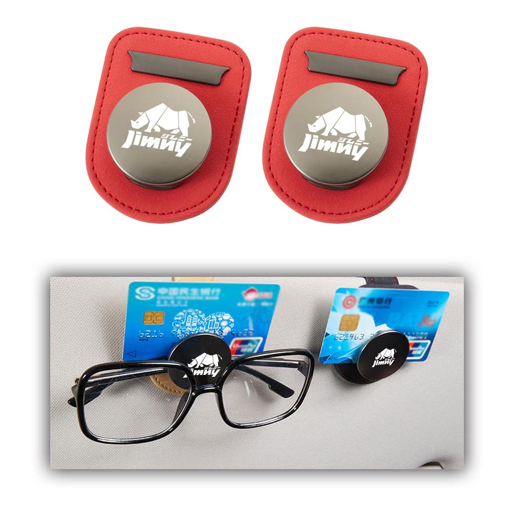 Clipe para Óculos de Carro MAIBAOYUAN, Adequado para Suzuki Jimny Jimny, Armazenamento no Carro, Material Camurça, Óculos de Sol