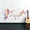 New PVC Environmentally Friendly Removable Wall Stickers Musical Colored Feather Wall Stickers Livin