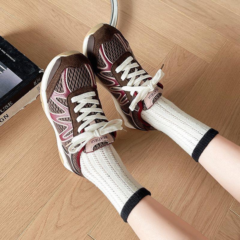 Autumn new mesh breathable niche ins design sports Forrest Gump shoes casual light German training board shoes