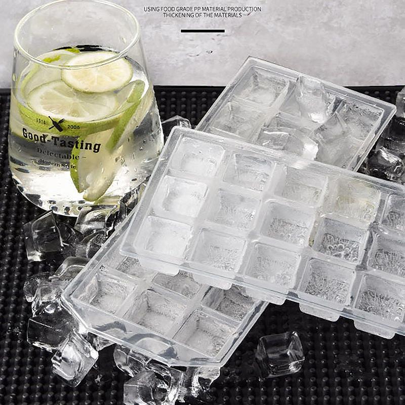 1Pc 21 Grids Thicken Plastic Ice Cube Mold Diy Reusable Whisky Ice Tray Mould