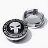 4pcs Skull Logo Emblem Badge Car Wheel Center Caps OD 58MM ID 54MM Wheels Hub Cap Rim Hubcaps Dust Cover Replace Car Accessories