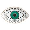 Multipurpose Creative Oval Eye Shaped Jewelry Tray Sturdy Ceramic Rings Holder Accessory for Fashionable Women Ladies