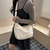 Corduroy, niche largecapacity commuter tote bag women's new fashion shoulder messenger bag