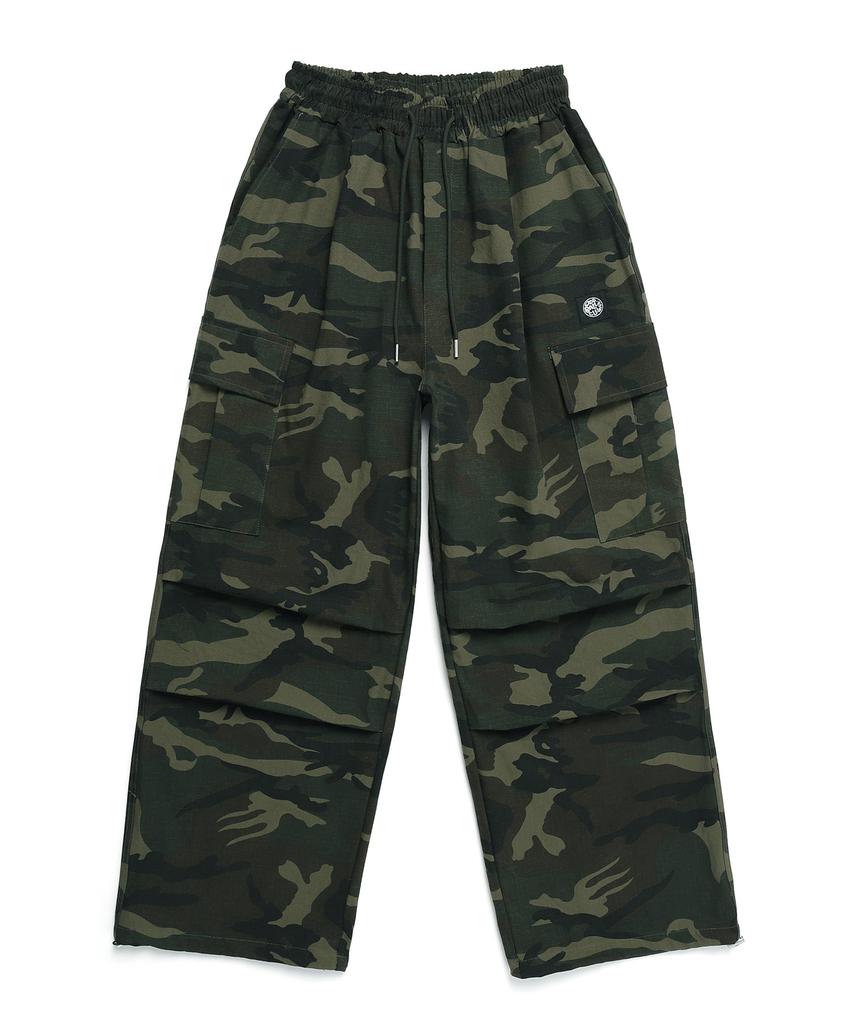 ODDBALLS CLUB Rip Camo Parachute Cargo Pants Khaki