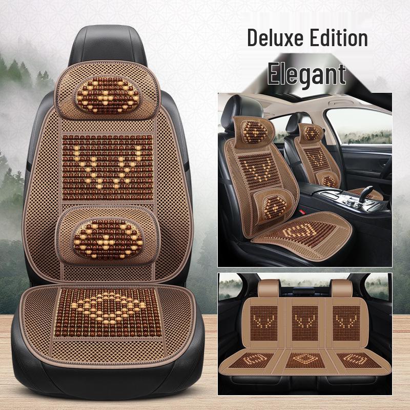 Universal Ventilated Wooden Bead Car Seat Cushion for All Seasons