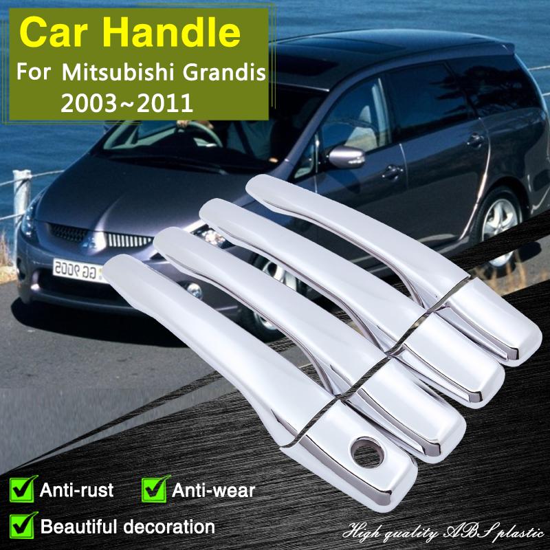

Подходит для Mitsubishi Grandis 2003, 2004, 2005, 2006, 2007, 2008, 2009, 2010, 2011, хромированная умная крышка дверной ручки, автомобильные аксессуары