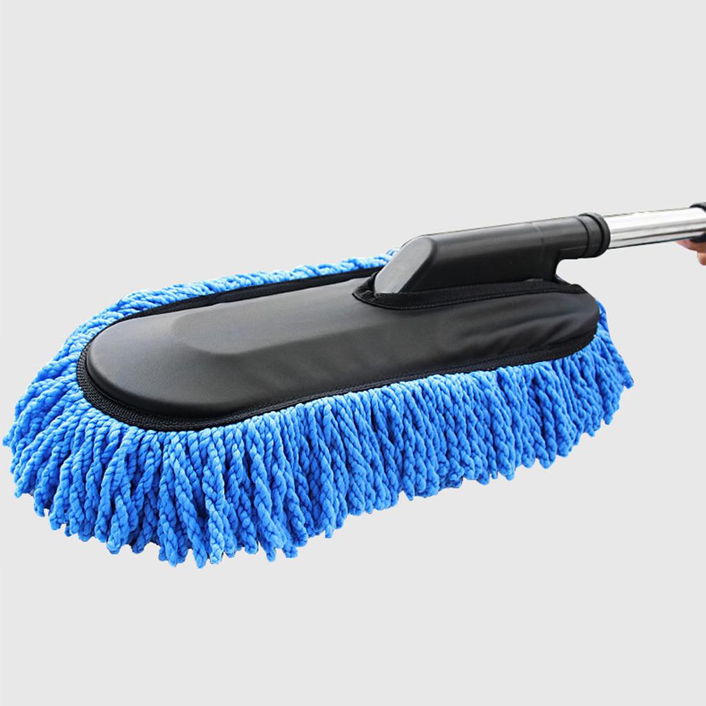 Car Wash Brush Extendable Long Handle Microfiber Car Washing Mop Multifunctional Dusting Cleaning Tool