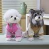 Winter Dog Four-Legged Cotton Coat Cartoon Print Pet Warm Outfit Small To Large Breeds