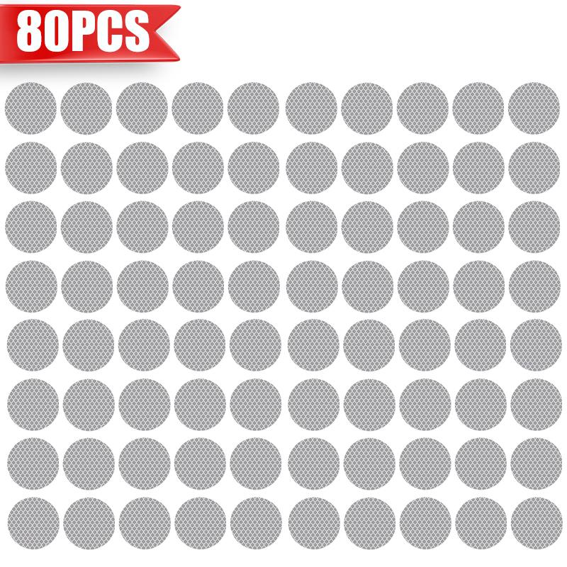 8010PCS Car Helmet Safety Warning Reflective Stickers Night Safety Driving Warning Stickers Universal Luminous for Night Riding