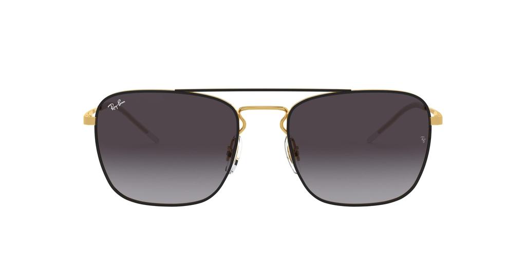 Black on Size 55 [Ray-Ban] Sunglasses, Gold, Japan, (FREE Size)