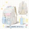 Zaini per Bambini Scuola Primaria Classi 3-6 Ragazza Rosa Studente Scuola Media Borse Scolastiche Impermeabili Zaino con Manico Festival delle Farfalle con Astuccio