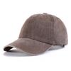 American Soft-top Baseball Cap Women's Old Washed Peaked Cap Solid Color Sports Sun Hat Men's Light Board Curved Brim Hat