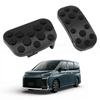 FUELHOOD with Toyota Voxy 90 Series Voxy 2022 and Later Brake and Accelerator Pedal Aluminum Alloy with Black Striped No Tools Easy Custom Interior