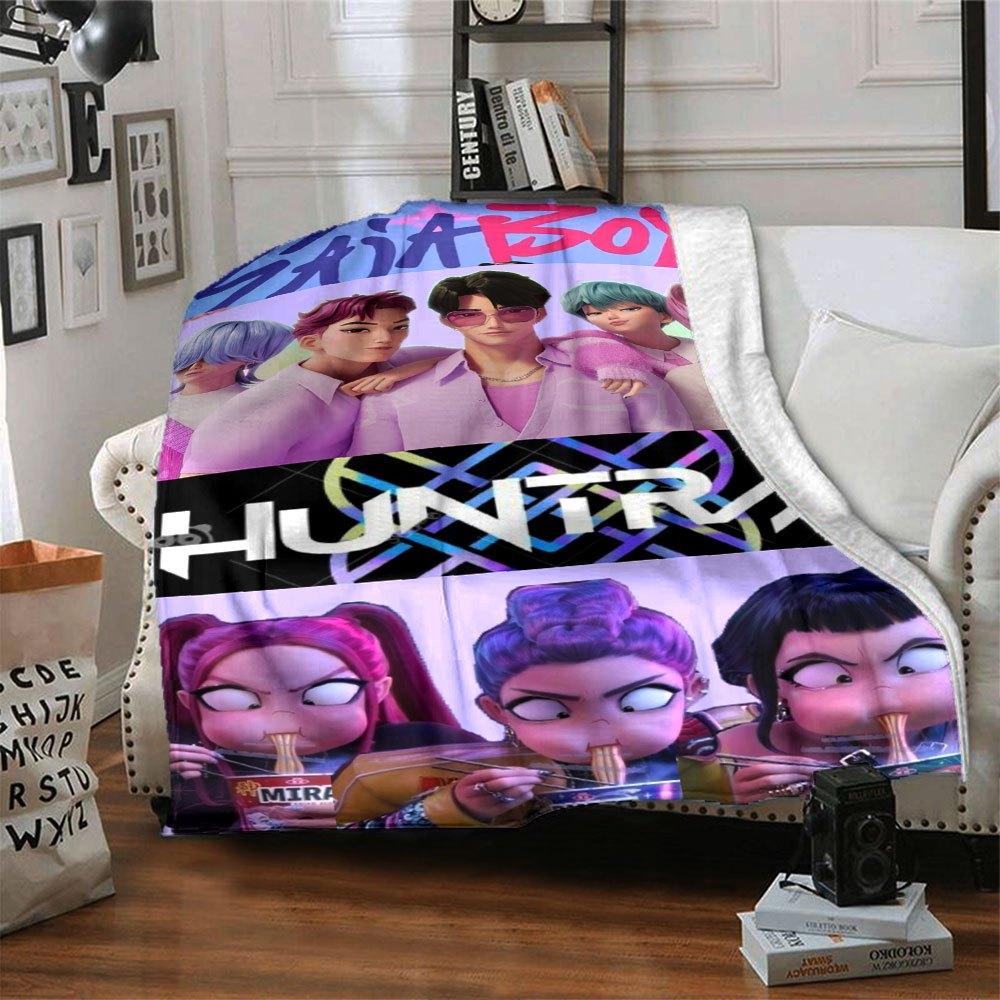 1 Stück Hunter X Kopo Gruppe - Thematische Flanelldecke - Geeignet für Bett, Heimdekoration, Abschlussgeschenke, Ostern, Schulanfang, WeihnachtenA37