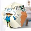 Pippi Calzelunghe, cavallo Apertura e Chiusura Automatica, Struttura a 8 stecche Ombrello Portatile, Adatto per Uomini e Donne in Tutte le Stagioni Perfe