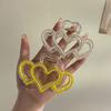 Acrylic Love Hair Claw Clip for Girls Korean Colorful Transparent Head Shark Hairpin Women Hair Accessories Crab Clip