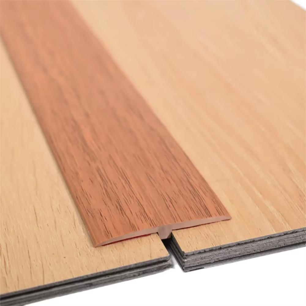 

1PC 1m/39.37inch Floor Transition Strip Self Adhesive Wood Grain Edging Trim Strip Household Wear-resistant Divider Strip Doorwa 1m