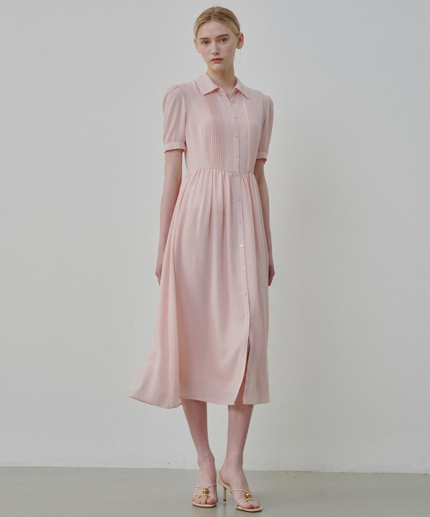 Ollibeudeollibeu Chiffon Pleated Dress Oh6Mo4860
