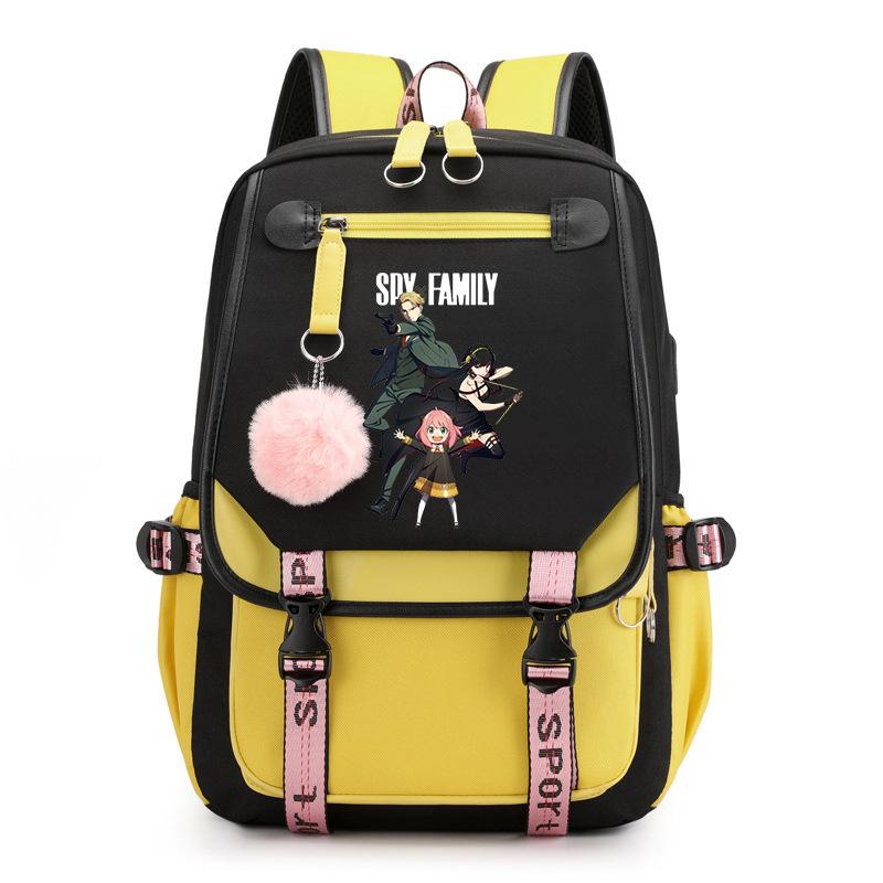Spy Play House Backpack Casual Versatile Large Capacity Junior High School Student School Bag